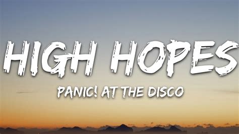 youtube high hopes|youtube high hopes song.